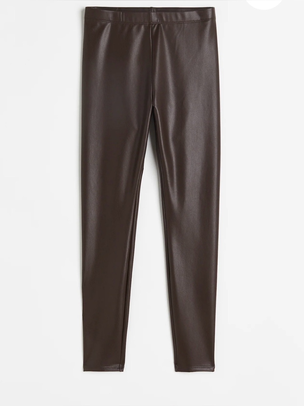H&M coated leggings dark brown  Size M/M